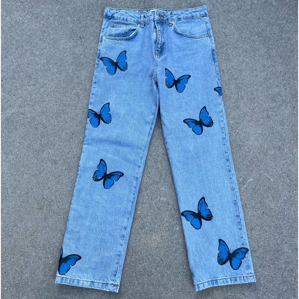 REPUTATION STUDIOS MENS BUTTERFLY DENIM